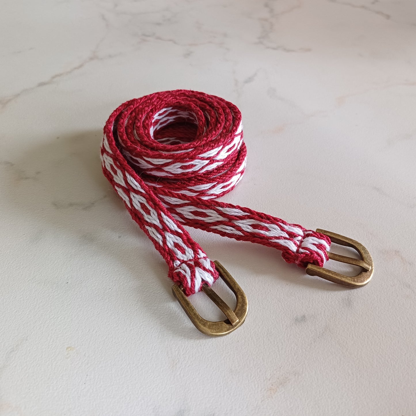 Coppia di cinturini per polpaccio, giarrettiere medievali tessute a mano, accessori abiti medioevo dame e cavalieri, giarrettiera unisex