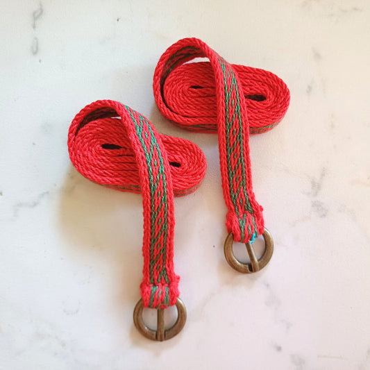 Giarrettiere medievali per polpaccio, fibbia tonda tessute a mano, accessori abiti medioevo dame e cavalieri, giarrettiera unisex