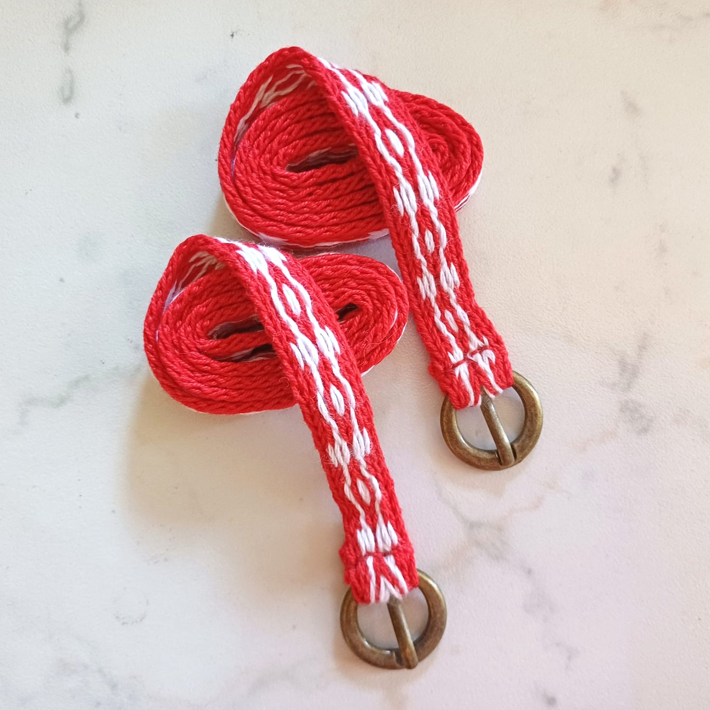 Giarrettiere medievali per polpaccio, fibbia tonda tessute a mano, accessori abiti medioevo dame e cavalieri, giarrettiera unisex