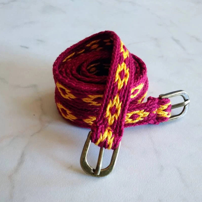 Coppia di cinturini per polpaccio, giarrettiere medievali tessute a mano, accessori abiti medioevo dame e cavalieri, giarrettiera unisex