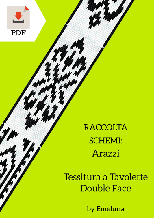 Arazzi marocchini collezione schemi tessitura a tavolette double face, schemi tessitura con le carte doppia faccia, livello intermedio