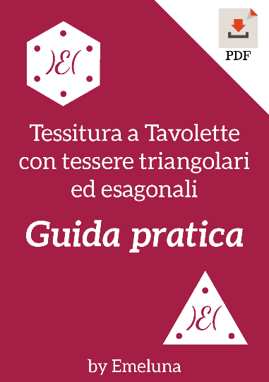 guida per tessitura a tavolette con tessere triangolari ed esagonali, istruzioni per tavolette a 3 e 6 fori, tutorial per per tessitori